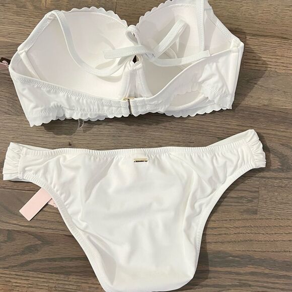 Victorias Secret Swim Zuma Sweetheart Demi Bikini top and Bottoms Set White - Picture 5 of 6